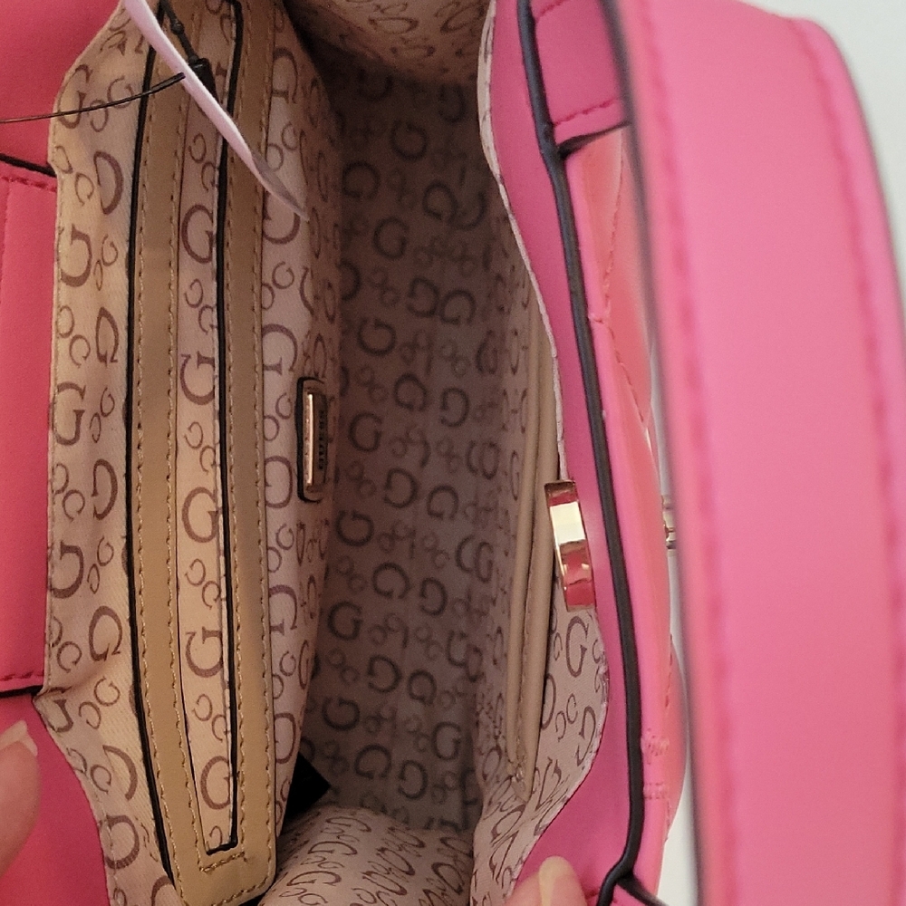 Pink Guess Crossbody Handbag - Picture 3 of 6